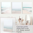 Minimalist Neutral Ocean Beach Wall Art Set of 3 Pieces