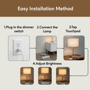 3 Level touch Light Dimmer with 3 Plug - Receptacles 120V