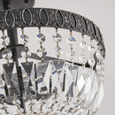3-Light Crystal Drum Chandelier Lighting