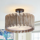 3-Light Farmhouse LED Ceiling Lighting