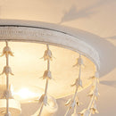 3-Light Industrial Iron Flush Mount Caged Light
