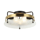 3-Light Modern Flush Mount Light with Glass
