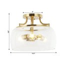 3-Light Modern Flush Mount Lighting