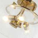 3-Light Modern Flush Mount Lighting