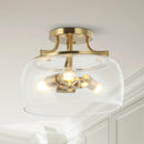 3-Light Modern Flush Mount Lighting