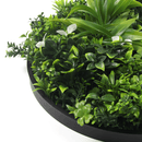 Artificial Green Wall Disc 20in – Black Frame – UV Resistant – Commercial Grade