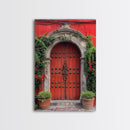 Change Hacienda Architecture Framed Canvas Print, Mexican Wall Art, Art of Mexico, Original Artwork, Wood Framed Ready To Hang