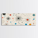 Retro Star Pattern Wall Art Print, Canvas Print, Trendy Art, Eclectic / Kitsch Decor, Midcentury Modern Nursery Decor, Cute Art for Kid's Room