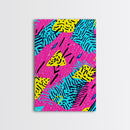 Retro 90s Style Abstract Art Canvas Print Preppy Decor Living Room Or Dorm Room Wall Art