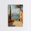Positano Italy Canvas Print - Italy Oil Painting Print Wall Art - Amalfi Coast - Vacation Gift Idea - Travel Gift