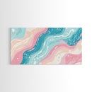 Retro 90s Style Wall Art, Bedroom Wall Decor, Aesthetic Decor, Vaporwave Wall Art, Pastel Shades Painting