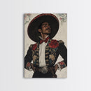 The Matador Painting Print, Chicano Art Framed Canvas Print, Traditional Mexican Wall Decor, Mexican Wall Art, Cultural Decor, Vibrant Decor