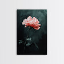 Oil Painting Print of a Pink Rose, Framed Canvas Print, French Country Decor, Modern Farmhouse, Rustic Farmhouse, Rose Painting, Rose Art