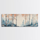 Original Birch Forest Oil Painting Print, Birch Tree Art, Birch Tree Painting, Panoramic Wall Art, Centerpiece Art, Statement Piece Art, Custom Art