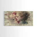 Portrait of a Victorian Woman, Framed Canvas Print, Victorian Style Oil Painting Print, Boho Home Decor, Living Room Wall Art