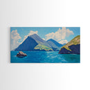Hawaii Landscape Painting Print, Hawaii Wall Art, Ready To Hang, Hawaii Painting, Vacation Gift, Travel Gift
