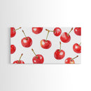 Preppy Cherry Wall Art Framed Canvas Print - Kitchen Wall Art - Dining Room Wall Art - Loft Decor - Cute Wall Art - Cutesy Home Decor
