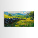 Hadrian's Wall Canvas Print, Roman Art, Framed Art, Roman Painting, England History Wall Art