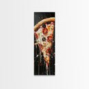 Pizza Painting Wall Art - Framed Canvas Print - Funky Kitchen Art - Kitsch Decor - Restaurant Wall Art