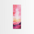 Sunset Gradient Canvas Print - Abstract Pink Orange Wall Art, Sunrise Inspired Minimalist Painting, Bedroom Decor, Above Bed Artwork