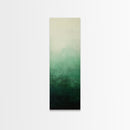 Sage Green Ombre Framed Canvas Print Minimalist Abstract Art Vertical Wall Decor Modern Green Wall Art Bedroom Accent Piece