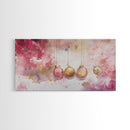 Gold Necklace Art Framed Canvas Print Pink Abstract Art Minimalist Art Light Pink Wall Art Boho Wall Art Bedroom Art Rustic Decor