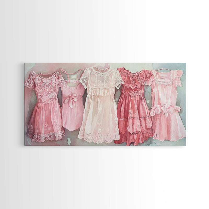 Pink Dresses Canvas Print