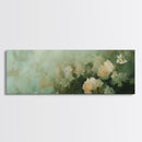 Soft Pastel Roses Framed Canvas Print – Rose Painting, Light Pink Wall Art, Rustic Wall Art, Minimalist Art, Guest Room Art