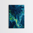 Striking Abstract Ocean Canvas Print, Modern Coastal Landscape Art with Nautical Decor Vibes, Stunning Above Sofa or Couch Artwork