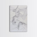 Black White Line Art Canvas Print Minimalist Geometric Wall Decor Modern Zen Artwork Above Couch Gift Idea Stylish Home Accent
