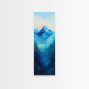 Rustic Art, Canvas Print, smoky mountain art, pine tree art, blue and green wall art, extra wide art,  above bed wall art