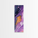 Abstract Purple Swirl, moody art, pink abstract art, sacred geometry wall art, therapy art, framed canvas print, living room art
