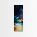 Stormy Ocean, Moody Art, Canvas Print, Nautical Painting, Dark Romance Painting, Coastal Wall Art, Living Room Art
