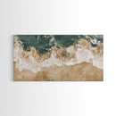 Ocean Wave Print, Nautical Wall Art, Beach House Art, Framed Canvas Print, Horizontal Wall Art, Living Room Art, Surf Wall Art