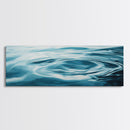 Tranquil Water Ripples Canvas Print, Minimalist Ocean Wall Art, Zen Spa Decor, Modern Abstract Water Art, Living Room Decor