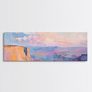 Grand Canyon Painting Canvas Print Desert Landscape Wall Art Southwest Home Decor Pastel Earth Tone Artwork Living Room or Office Accent