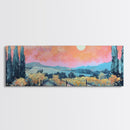 Tuscany Vineyard Painting Sunset Landscape Wall Art Rustic Countryside Decor Warm Autumn Aesthetic Dining Room