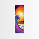 Sunset Road, Mountain Landscape, Wanderlust Art, Framed Canvas Print, Travel Aesthetic, Adventure Decor, Nature Lover Gift, Cabin Art