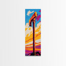 Towering Hammer Sunset, Framed Canvas Print, Fantasy Artwork, Bold Abstract Decor, Dramatic Home Accent, Unique Wall Art, Gift Idea