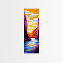 Canyon Sunset, Vibrant River Wall Art, Adventure Decor, Framed Canvas Print, Nature Lover Gift, Colorful Landscape, Living Room
