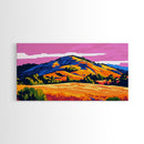 Golden Hills, Sunset Glow, Mountain Scene, Canvas Print, Rustic Home Decor, Nature Lover Gift, Cozy Cabin Art, Autumn Colors