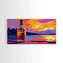 Sunset Marsh, Nature Wall Art, Tranquil Landscape, Colorful Home Decor, Serene Waters, Framed Canvas Print, Living Room Wall Art