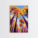 Autumn Trees, Vibrant Nature, Fall Landscape, Canvas Print, Living Room Wall Art, Modern Rustic Decor, Boho Artwork, Forest Painting