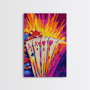 Poker Cards, Casino Vibes, Framed Canvas Print, Gambling Wall Art, Man Cave Decor, Vegas Aesthetic, Bold Home Art, Lucky Poker Decor