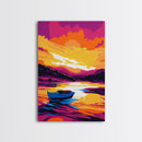 Canyon River, Golden Sunset, Majestic Landscape, Canvas Print, Desert Vibes, Adventure Wall Art, Nature Escape, Warm Earth Tones