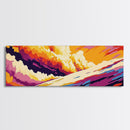 Dramatic Sky, Sunset Cloud Painting, Colorful Abstract Art, Modern Wall Decor, Framed Canvas Print, Living Room Wall Art, Vibrant