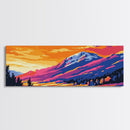 Mountain Valley, autumn colors, scenic nature, peaceful retreat, panoramic landscape, Nature Wall Art, Canvas Print, Framed Canvas Print