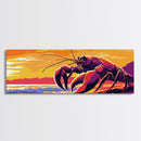 Giant Lobster Art, Surreal Ocean Scene, Coastal Wall Decor, Beach Home Accent, Sea Life Artwork, Dining Room Art, Canvas Print