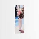 Pink Florals, Soft Vase, Elegant Home, Framed Canvas Print, Modern Wall Art, Minimalist Decor, Feminine Aesthetic, Cozy Living Room