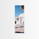 Modern Desert Home, Pink Aesthetic, Minimalist Wall Art, Framed Canvas Print, Southwestern Decor, Boho Art, Living Room Wall Art